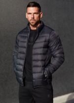 Gym King Lightweight Packaway Puffer Jacket Black Men Clothing J2PFB312