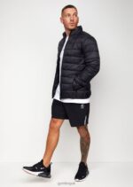 Gym King Lightweight Packaway Puffer Jacket Black Men Clothing J2PFB312 - Image 7