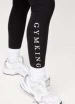 Gym King Linear Arch Jersey Legging Black Women Clothing J2PFB324 - Image 3