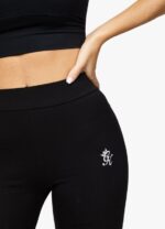 Gym King Linear Arch Jersey Legging Black Women Clothing J2PFB324 - Image 4