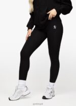 Gym King Linear Arch Jersey Legging Black Women Clothing J2PFB324 - Image 7