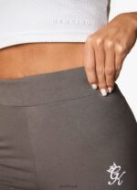 Gym King Linear Arch Jersey Legging Steel Grey/White Women Clothing J2PFB323 - Image 7