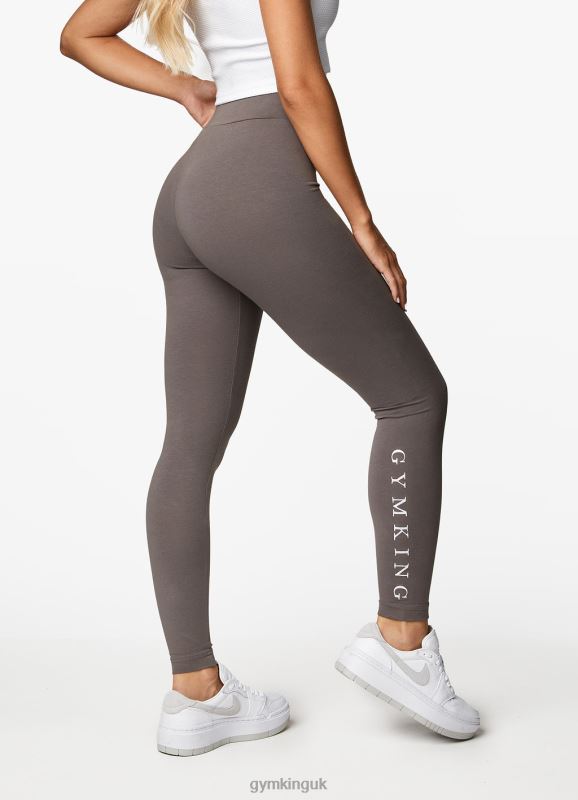Gym King Linear Arch Jersey Legging Steel Grey/White Women Clothing J2PFB323 - Image 1