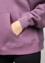 Gym King Linear Arch Oversized Hood Plum Women Clothing J2PFB625 - Image 7