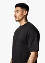 Gym King Linear Arch Tee Black Men Clothing J2PFB75 - Image 6