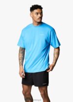 Gym King Linear Arch Tee Malibu Blue Men Clothing J2PFB76 - Image 3