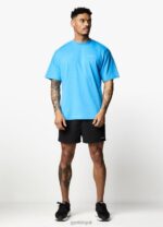 Gym King Linear Arch Tee Malibu Blue Men Clothing J2PFB76 - Image 5