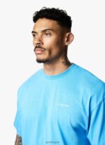 Gym King Linear Arch Tee Malibu Blue Men Clothing J2PFB76 - Image 7