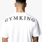 Gym King Linear Arch Tee White Men Clothing J2PFB71
