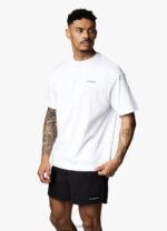Gym King Linear Arch Tee White Men Clothing J2PFB71 - Image 5