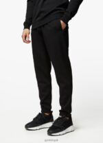 Gym King Linear Print Crew Tracksuit Black Men Clothing J2PFB256 - Image 8