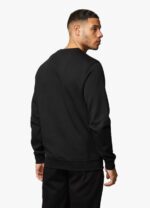 Gym King Linear Print Crew Tracksuit Black Men Clothing J2PFB256 - Image 9