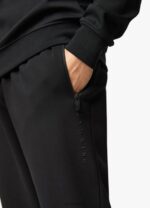 Gym King Linear Print Interlock Jogger Black Men Clothing J2PFB292 - Image 9