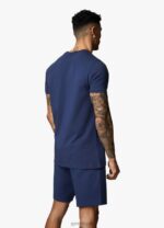Gym King Linear Print Tee Moonlight Blue Men Clothing J2PFB37 - Image 2