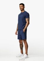 Gym King Linear Print Tee Moonlight Blue Men Clothing J2PFB37 - Image 4