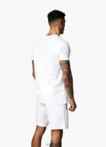 Gym King Linear Print Tee White Men Clothing J2PFB65 - Image 2