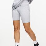 Gym King Linear Short Grey Marl Women Clothing J2PFB513
