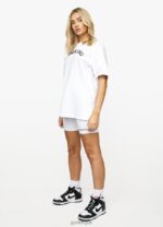 Gym King Linear Short White Women Clothing J2PFB506 - Image 5