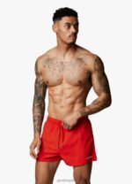 Gym King Linear Swim Short 4'' Chilli Red Men Clothing J2PFB161 - Image 4