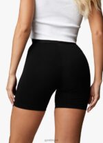 Gym King Linear Tape Cycle Short Black Women Clothing J2PFB499 - Image 3