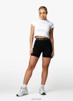 Gym King Linear Tape Cycle Short Black Women Clothing J2PFB499 - Image 4