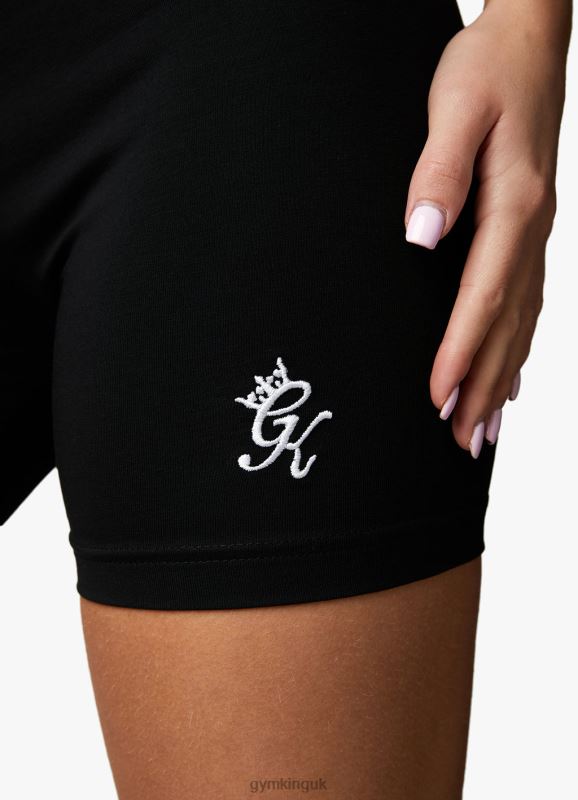 Gym King Linear Tape Cycle Short Black Women Clothing J2PFB499 - Image 6