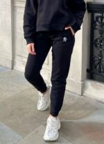 Gym King Linear Tape Fleece Jogger Black Women Clothing J2PFB600