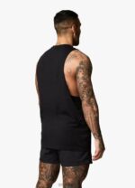 Gym King Linear Vest Black Men Clothing J2PFB229 - Image 3