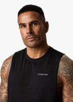 Gym King Linear Vest Black Men Clothing J2PFB229 - Image 5