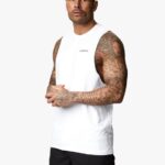 Gym King Linear Vest White Men Clothing J2PFB230