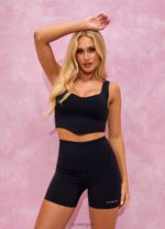 Gym King Malibu Contoured Tank Black Women Clothing J2PFB350 - Image 2