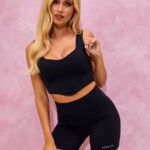 Gym King Malibu Contoured Tank Black Women Clothing J2PFB350
