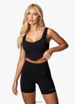 Gym King Malibu Contoured Tank Black Women Clothing J2PFB350 - Image 4