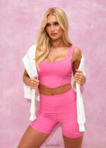 Gym King Malibu Contoured Tank Paradise Pink Women Clothing J2PFB345 - Image 2