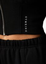 Gym King Malibu Corset FZ Hood & Jogger Black Women Clothing J2PFB564 - Image 15