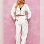 Gym King Malibu Corset FZ Hood & Jogger Cream Women Clothing J2PFB563