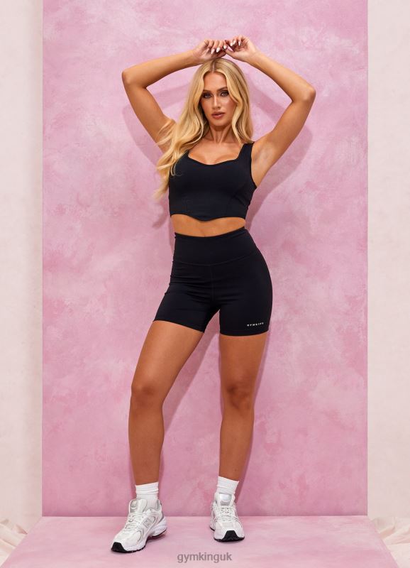 Gym King Malibu Cycle Short 5'' Black Women Clothing J2PFB351 - Image 2