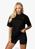 Gym King Malibu Oversized BF Tee Black Women Clothing J2PFB353 - Image 4