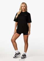 Gym King Malibu Oversized BF Tee Black Women Clothing J2PFB353 - Image 7