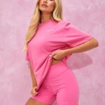 Gym King Malibu Oversized BF Tee Paradise Pink Women Clothing J2PFB348
