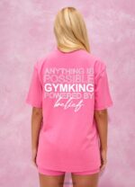 Gym King Malibu Oversized BF Tee Paradise Pink Women Clothing J2PFB348 - Image 5