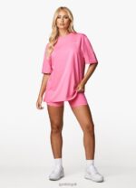 Gym King Malibu Oversized BF Tee Paradise Pink Women Clothing J2PFB348 - Image 9