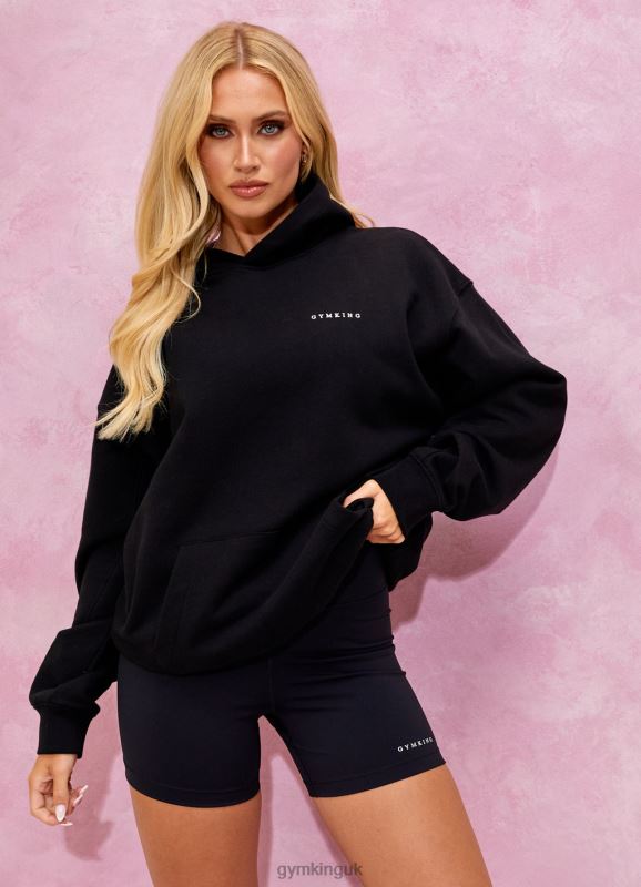 Gym King Malibu Oversized Hood Black Women Clothing J2PFB352 - Image 2
