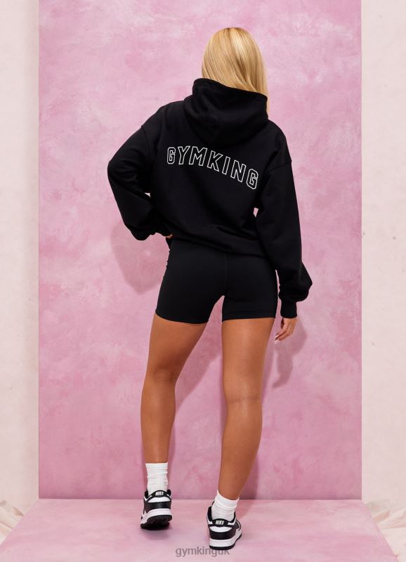 Gym King Malibu Oversized Hood Black Women Clothing J2PFB352 - Image 6