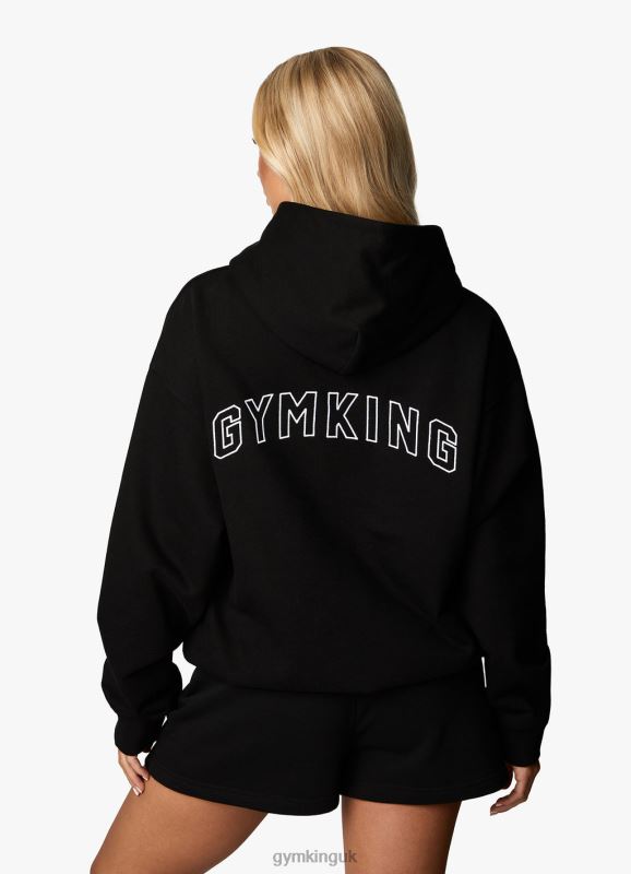 Gym King Malibu Oversized Hood Black Women Clothing J2PFB352 - Image 8
