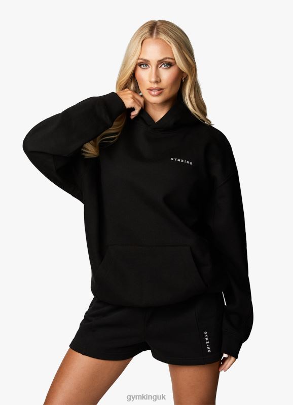 Gym King Malibu Oversized Hood Black Women Clothing J2PFB352 - Image 9