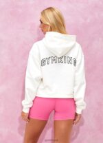 Gym King Malibu Oversized Hood Cream Women Clothing J2PFB340 - Image 2