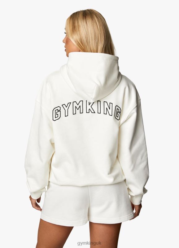 Gym King Malibu Oversized Hood Cream Women Clothing J2PFB340 - Image 11