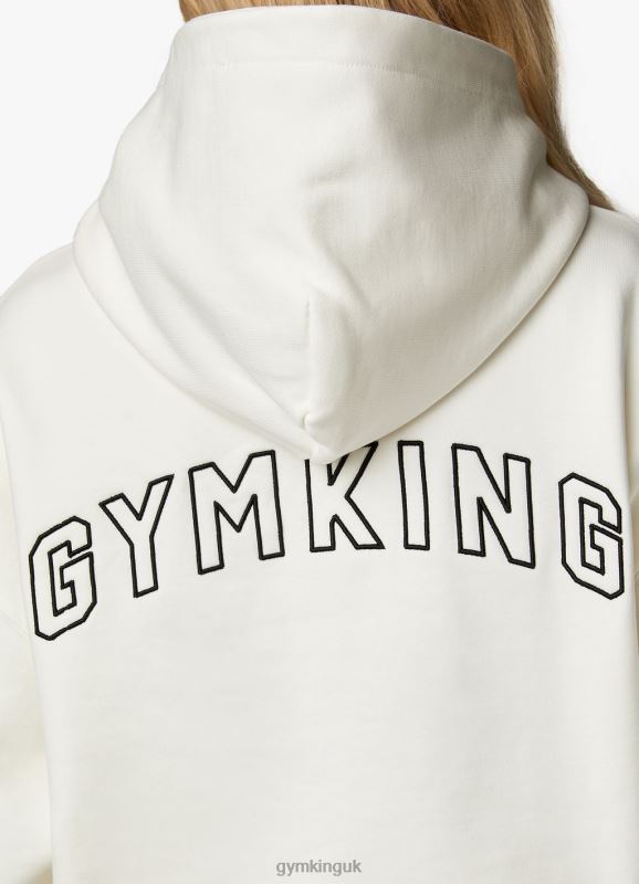 Gym King Malibu Oversized Hood Cream Women Clothing J2PFB340 - Image 14