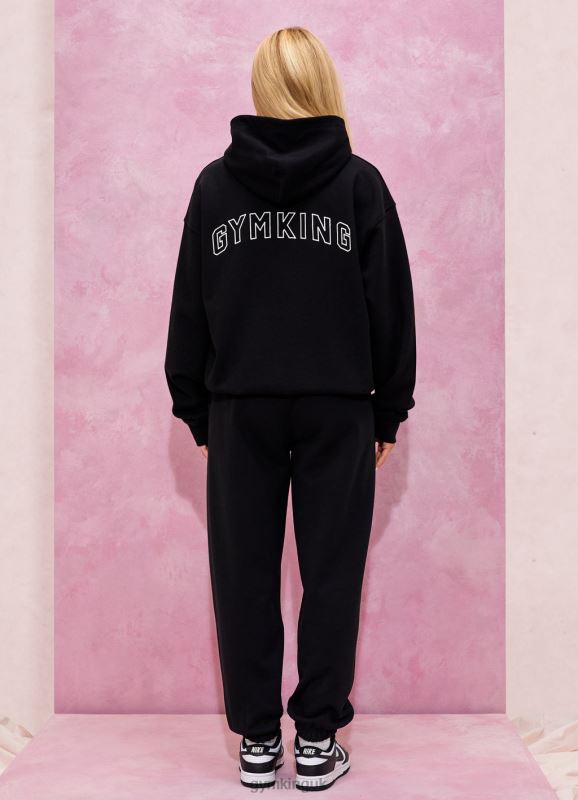 Gym King Malibu Oversized Hood & Jogger Black Women Clothing J2PFB562 - Image 2